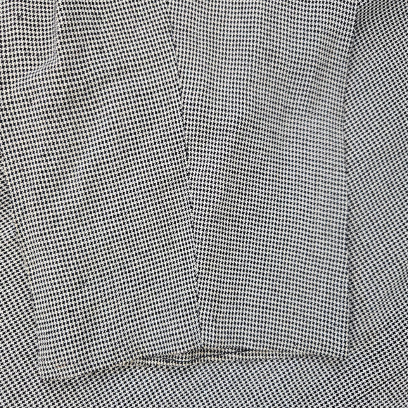 1980s Vintage Black Mini Houndstooth Longline USA Made Blazer Jacket Size Medium - Picture 3 of 9